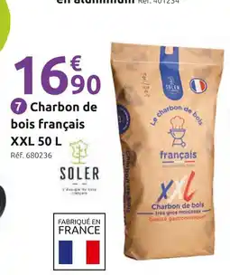 Mr Bricolage SOLER Charbon de bois français XXL 50 L offre