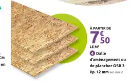 Mr Bricolage Dalle d'aménagement ou de plancher OSB 3 offre