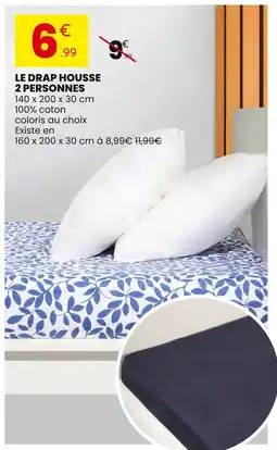 Stokomani Georges Rech Le drap housse 2 personnes offre