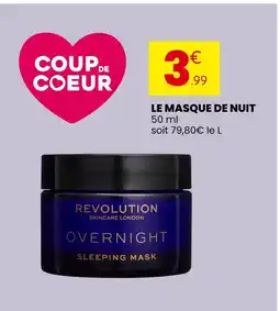 Stokomani Revolution Skincare London Le masque de nuit offre