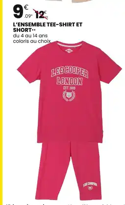 Stokomani Lee Cooper L’ensemble tee-shirt et short offre