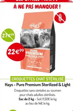 Médor et Compagnie Hays Pure Premium Sterilized & Light offre