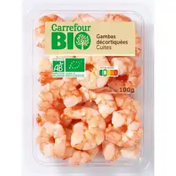 Carrefour Gambas décortiquées natures CARREFOUR BIO offre