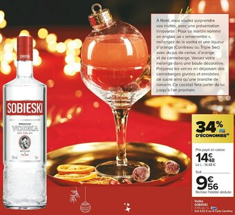 Carrefour Market Sobieski vodka offre