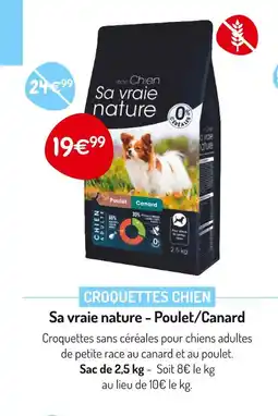 Médor et Compagnie Sa vraie nature Croquettes chien offre