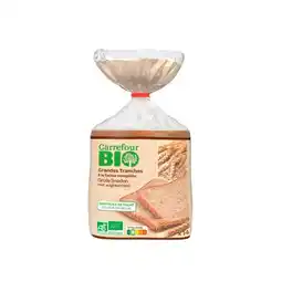 Carrefour CARREFOUR BIO Pain de mie grandes tranches offre