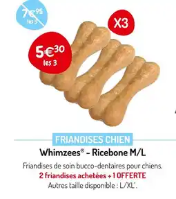 Médor et Compagnie Whimzees Friandises chien offre