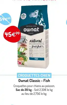 Médor et Compagnie Ownat Croquettes chien offre