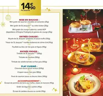 Carrefour Market Menu gourmand offre