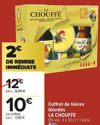 Carrefour Market La chouffe coffret de bières blondes offre