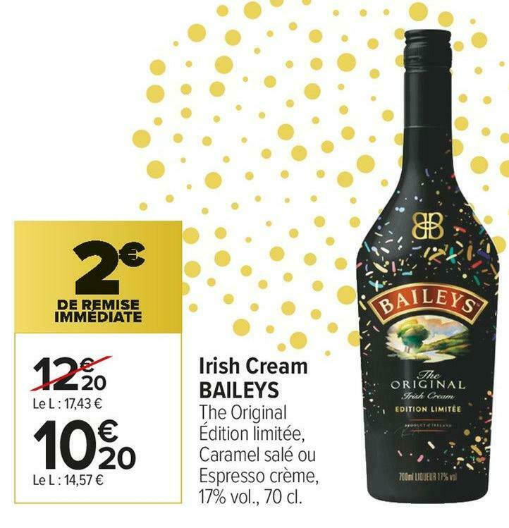 Promo Baileys irish cream chez Carrefour Market