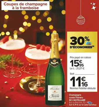 Carrefour Market De castellane champagne cuvée florens offre