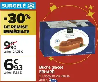 Erhard bûche glacée