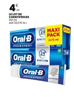 Stokomani ORAL- B Le lot de 2 dentifrices offre