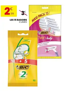 Stokomani BIC Les 15 rasoirs offre