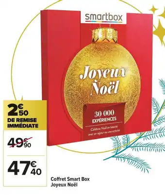 Carrefour Market Smart box coffret joyeux noël offre