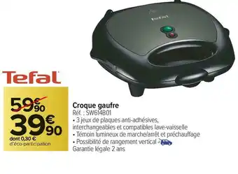 Tefal croque gaufre