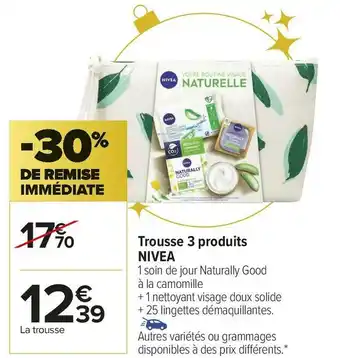 Carrefour Market Nivea trousse 3 produits offre