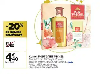 Carrefour Market Mont saint michel coffret mont saint michel offre