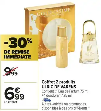 Carrefour Market Ulric de varens coffret 2 produits offre