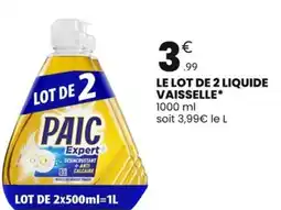 Stokomani PAIC Le lot de 2 liquide vaisselle offre