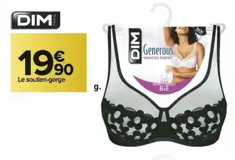 Carrefour Market Dim soutien-gorge generous broderie offre