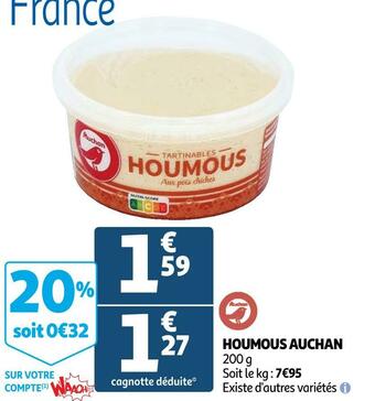 Auchan Auchan houmous offre