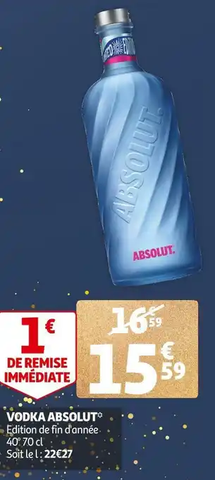 Auchan Absolut vodka offre
