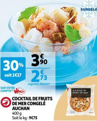 Auchan Auchan cocktail de fruits de mer congelé offre