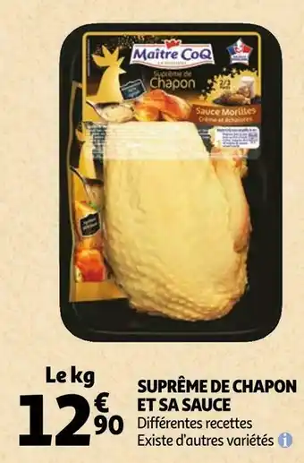 Auchan Maitre coq suprême de chapon et sa sauce offre