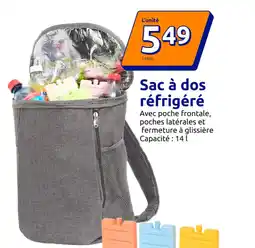 Action Sac à dos réfrigéré offre