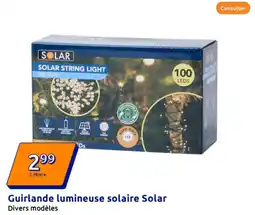 Action Guirlande lumineuse solaire solar offre