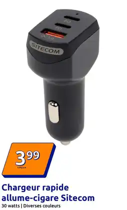 Chargeur rapide allume cigare sitecom