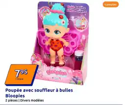 Action Poupée avec souffleur à bulles bloopies offre