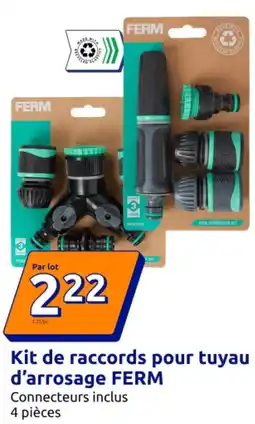 Action Kit de raccords pour tuyau d'arrosage ferm offre