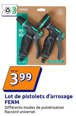 Action Lot de pistolets d'arrosage ferm offre