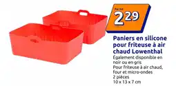 Action Paniers en silicone pour friteuse à air chaud lowenthal offre