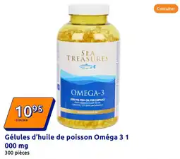 Action Gélules d'huile de poisson oméga 3 1000 mg offre