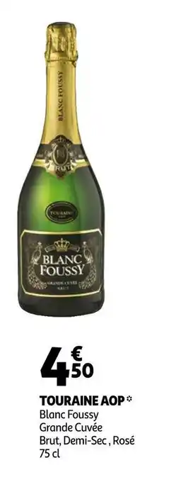 Auchan Blanc foussy touraine aop offre