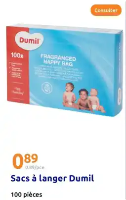 Action Sacs à langer dumil offre