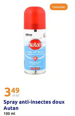Action Spray anti insectes doux autan offre