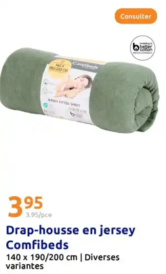 Action Drap housse en jersey comfibeds offre