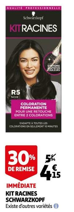 Auchan Schwarzkopf kit racines offre