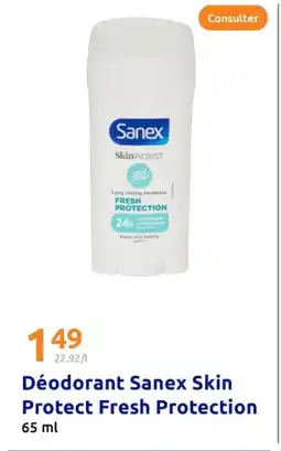Action Déodorant sanex skin protect fresh protection offre