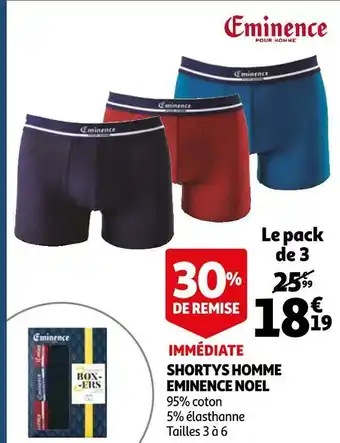 Eminence shortys homme noel