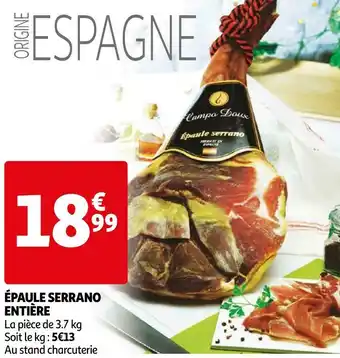 Auchan Épaule serrano entière offre