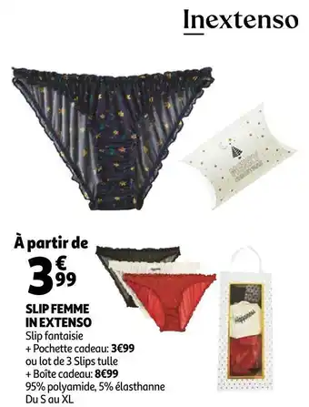Auchan In extenso slip femme offre