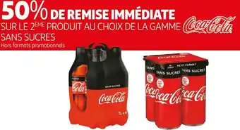 Auchan Coca-cola bon plan sur la gamme coca-cola sans sucres offre