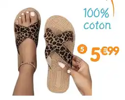 b&m Paire de sandales léopard offre