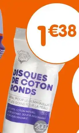 b&m Disques de coton ronds x200 offre